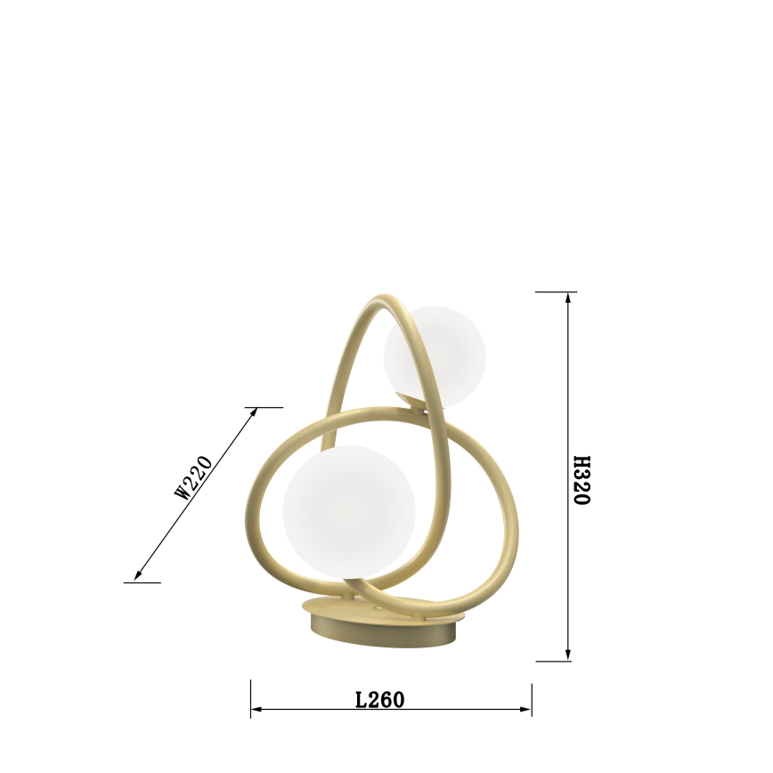 Wofi 8014-201 - LED laualamp NANCY 2xG9/3,5W/230V kuldne/valge