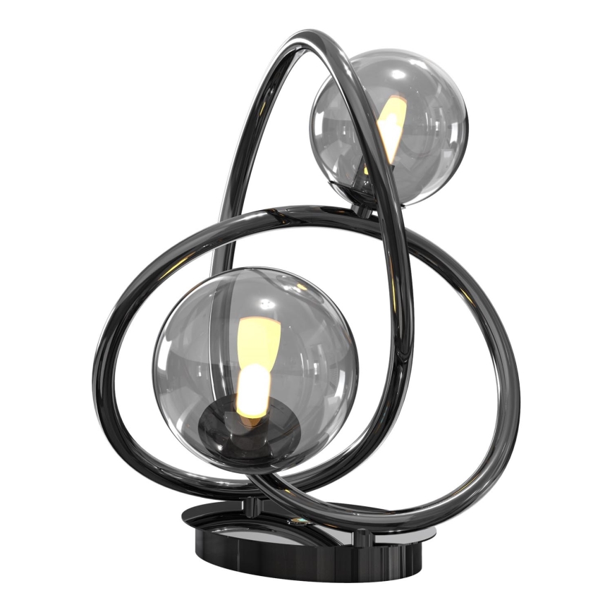 Wofi 8014-205 - LED Laualamp NANCY 2xG9/3,5W/230V must/läikiv kroom