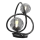 Wofi 8014-205 - LED Laualamp NANCY 2xG9/3,5W/230V must/läikiv kroom