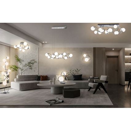 Wofi 8014-207 - LED laualamp NANCY 2xG9/3,5W/230V läikiv kroom