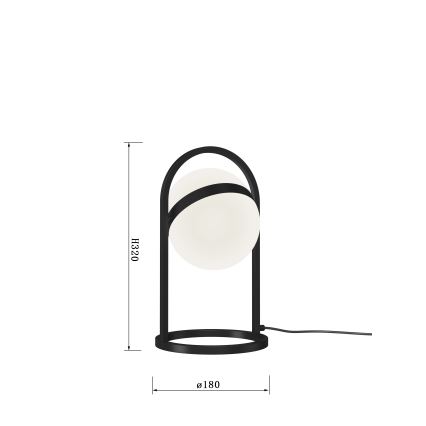 Wofi 8046-102 - LED Puutetundlik hämardatav laualamp AVIGNON LED/10,5W/230V must