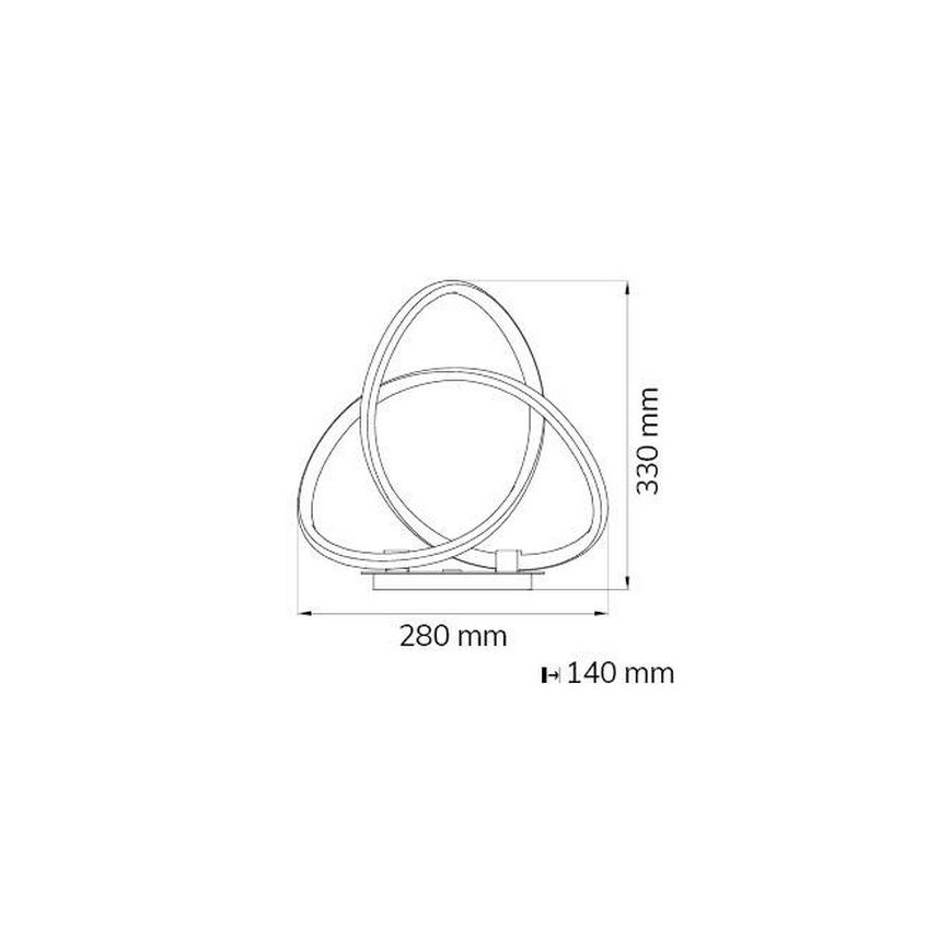 Wofi 8134.01.88.9000 - LED Hämardatav laualamp INDIGO LED/19W/230V
