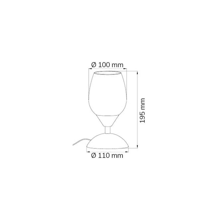 Wofi 814101640500 - Hämardatav puutetundlik laualamp FLAME 1xE14/60W/230V