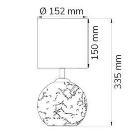 Wofi 8149.02.13.6012 - Laualamp CARMEN 1xE14/40W/230V + 1xG9/10W kuldne