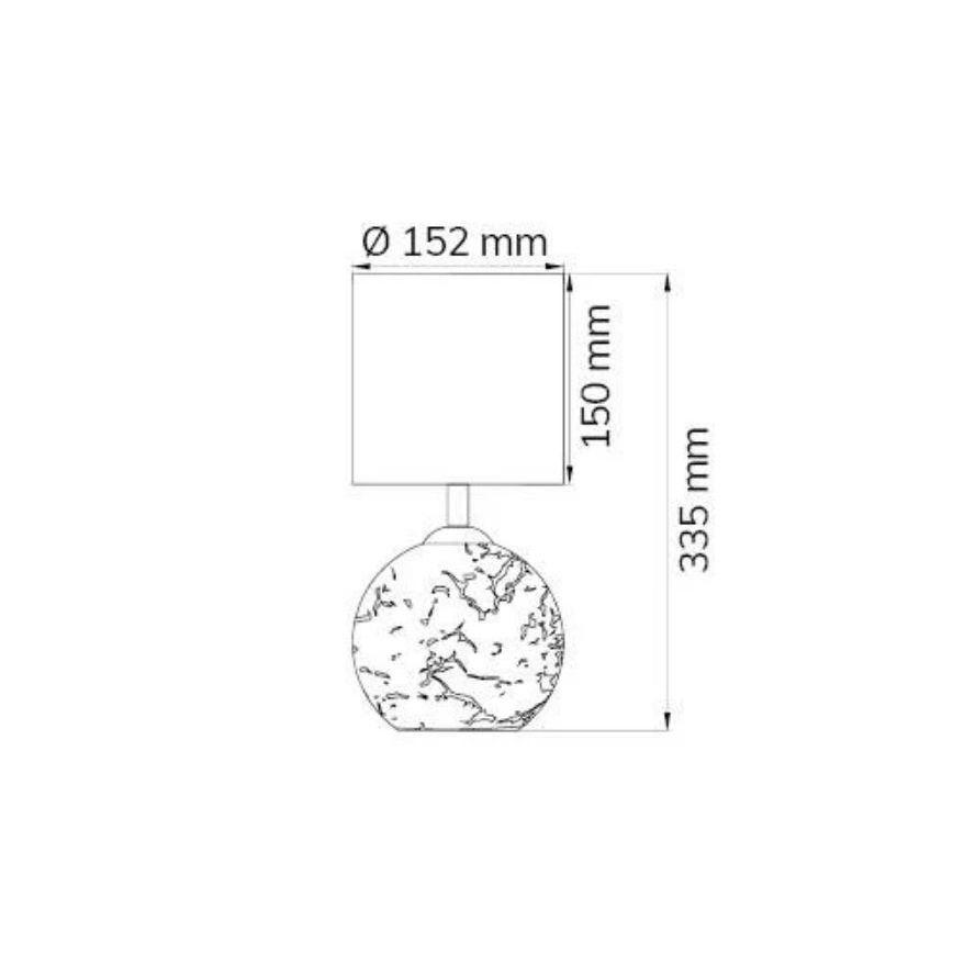 Wofi 8149.02.13.6012 - Laualamp CARMEN 1xE14/40W/230V + 1xG9/10W kuldne
