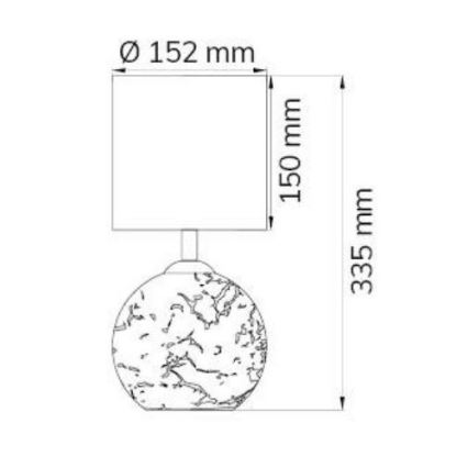 Wofi 8149.02.70.6006 - Laualamp CARMEN 1xE14/40W/230V + 1xG9/10W hõbe