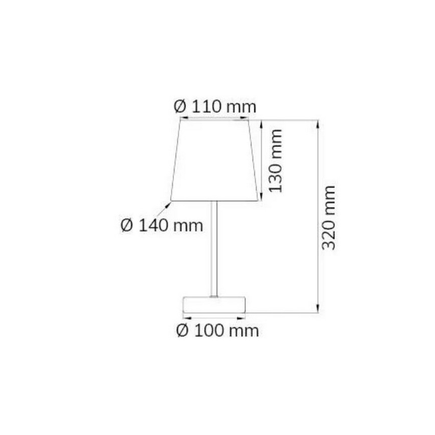 Wofi 8324.01.50.0000 - Laualamp CESENA 1xE14/42W/230V hall