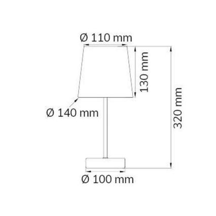 Wofi 832401178000 - Laualamp CESENA 1xE14/42W/230V roheline