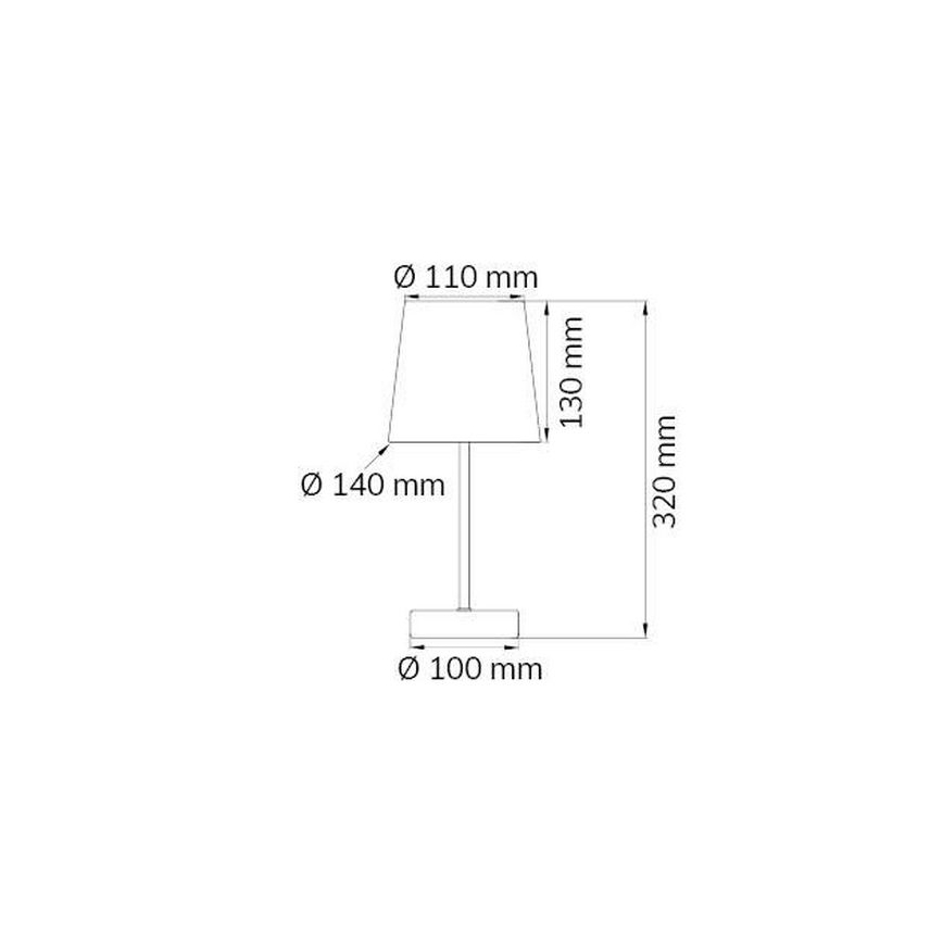 Wofi 832401178000 - Laualamp CESENA 1xE14/42W/230V roheline