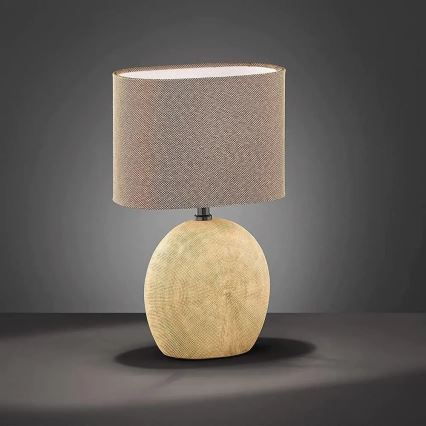 Wofi 845601236000 - Laualamp CARMEN 1xE14/40W/230V beež