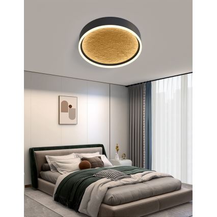 Wofi 9002-104M - LED Hämardatav laevalgusti BORDEAUX LED/37W/230V must/kuldne