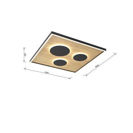 Wofi 9012-306L - LED Hämardatav laevalgusti DIJON LED/40W/230V