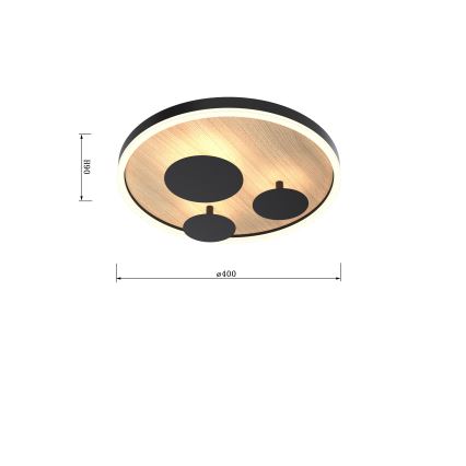 Wofi 9013-306S - LED Hämardatav laevalgusti REIMS LED/26W/230V