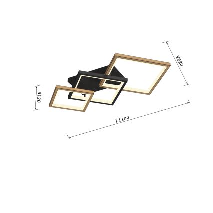Wofi 9022-306M - LED Hämardatav laevalgusti MATERA LED/37W/230V