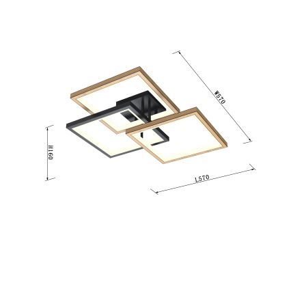 Wofi 9022-306S - LED Hämardatav laevalgusti MATERA LED/40W/230V