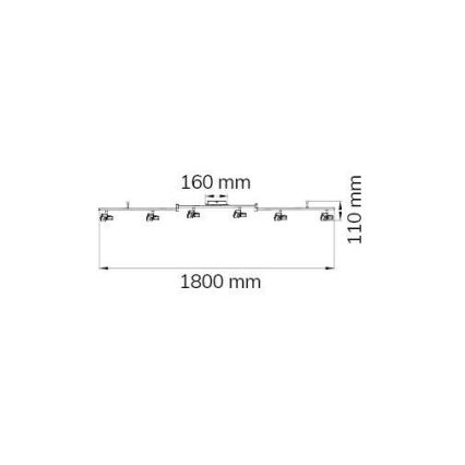 Wofi 9026.06.64.5000 - LED Kohtvalgusti ZARA 6xLED/5,2W/230V