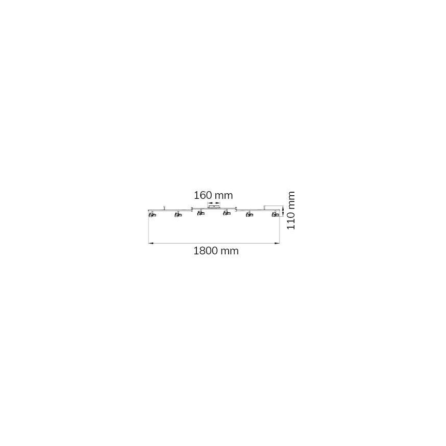 Wofi 9026.06.64.5000 - LED Kohtvalgusti ZARA 6xLED/5,2W/230V
