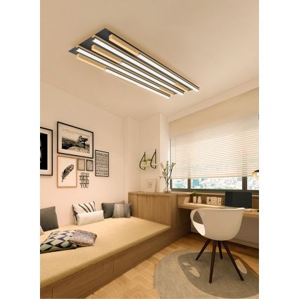 Wofi 9031-506L - LED Hämardatav laevalgusti PALERMO LED/57W/230V kummipuu