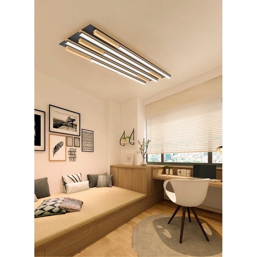 Wofi 9031-506L - LED Hämardatav laevalgusti PALERMO LED/57W/230V kummipuu