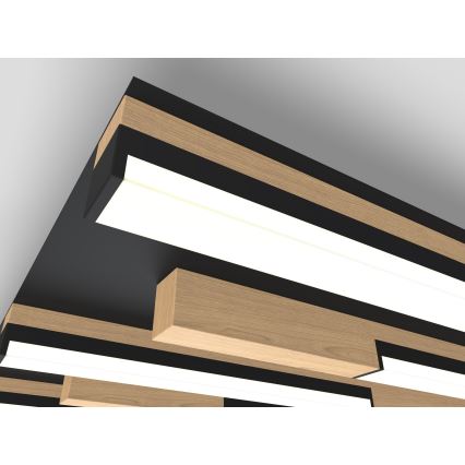 Wofi 9031-506L - LED Hämardatav laevalgusti PALERMO LED/57W/230V kummipuu