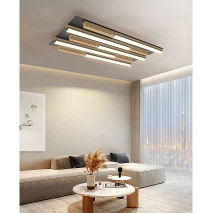 Wofi 9031-506S  - LED Hämardatav laevalgusti PALERMO LED/34W/230V kummipuu