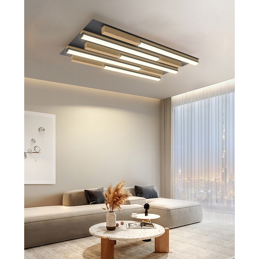 Wofi 9031-506S  - LED Hämardatav laevalgusti PALERMO LED/34W/230V kummipuu