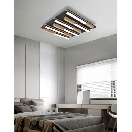 Wofi 9031-606 - LED Hämardatav laevalgusti PALERMO LED/26W/230V kummipuu