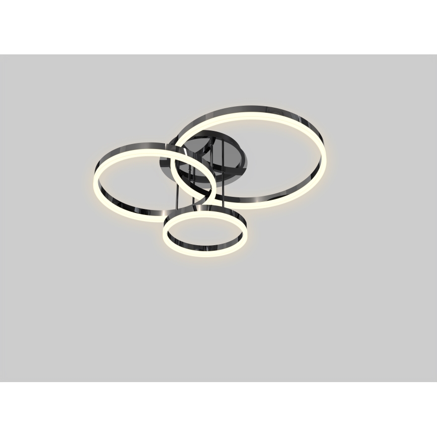 Wofi 9049-405 - LED Hämardatav pinnale kinnitatav lühter PERPIGNAN LED/51W/230V must/läikiv kroom