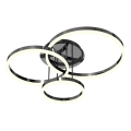 Wofi 9049-405 - LED Hämardatav pinnale kinnitatav lühter PERPIGNAN LED/51W/230V must/läikiv kroom