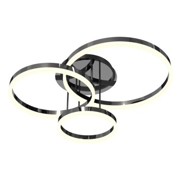 Wofi 9049-405 - LED Hämardatav pinnale kinnitatav lühter PERPIGNAN LED/51W/230V must/läikiv kroom