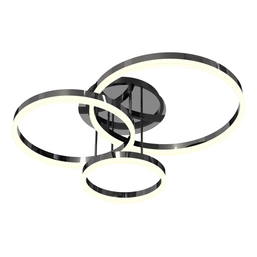 Wofi 9049-405 - LED Hämardatav pinnale kinnitatav lühter PERPIGNAN LED/51W/230V must/läikiv kroom