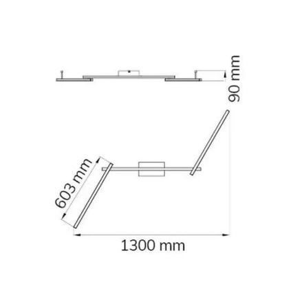 Wofi 9163.03.01.0000 - LED Pinnale kinnitatav lühter CLAY 3xLED/10W/230V