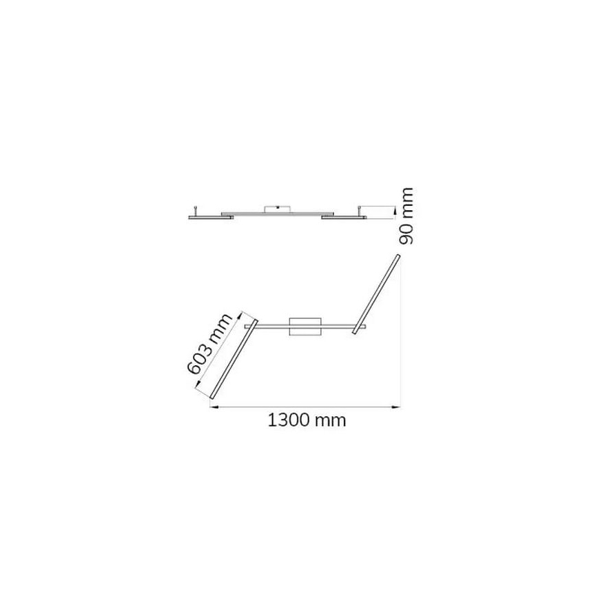 Wofi 9163.03.01.0000 - LED Pinnale kinnitatav lühter CLAY 3xLED/10W/230V