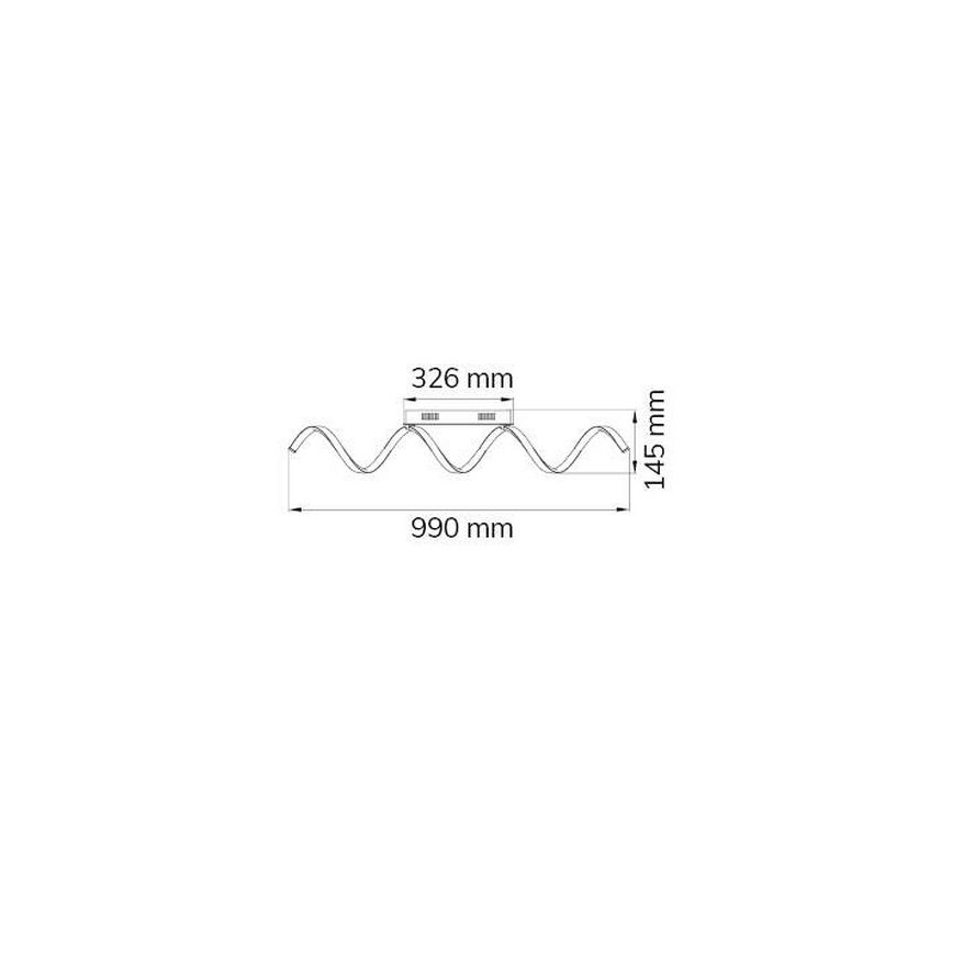 Wofi 9398.01.15.7000 - LED Hämardatav pinnale kinnitatav lühter RUSSELL LED/32W/230V