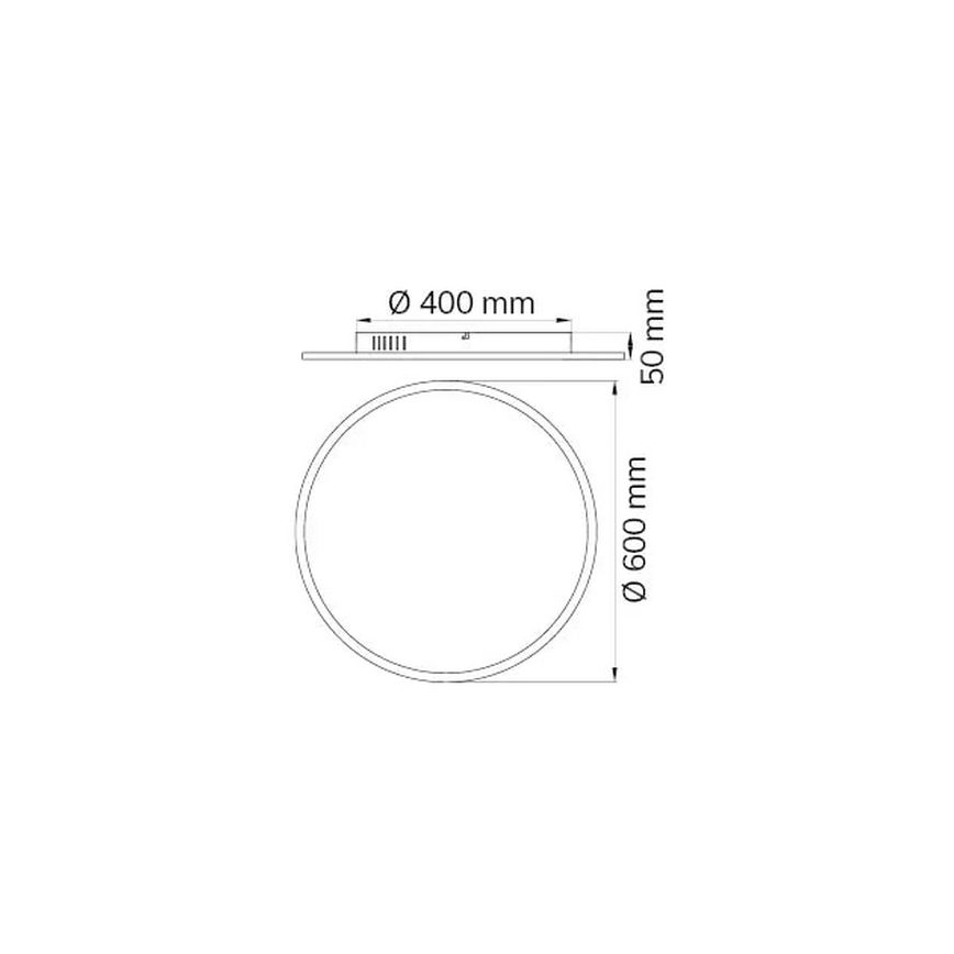 Wofi 9457.01.70.9600 - LED Hämardatav laevalgusti LINOX LED/34W/230V 3000-6000K + kaugjuhtimispult