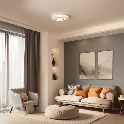 Wofi 9464.01.06.9000 - LED laelamp FLYNN LED/25W/230V Ø 60 cm valge