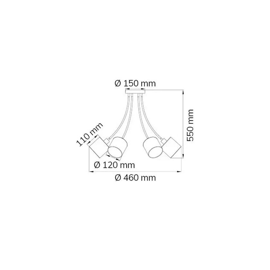 Wofi 9609.06.10.9000 - Ripplühter CHARME 6xE14/40W/230V
