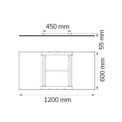 Wofi 9693.01.70.5200 - LED Hämardatav laevalgusti LIV LED/44W/230V 2800-5500K + kaugjuhtimispult