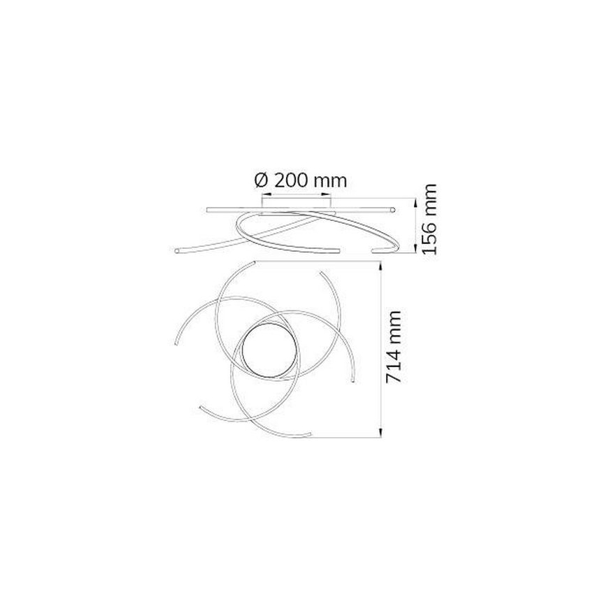 Wofi - LED Laevalgusti JULS LED/24W/230V