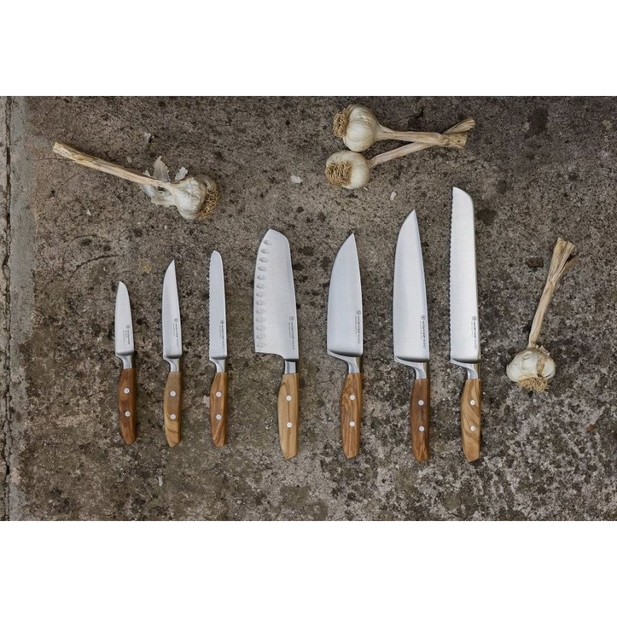 Wüsthof - Kööginuga Santoku AMICI 17 cm oliivipuu