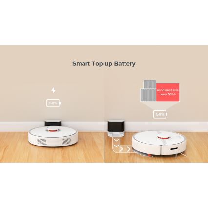 Xiaomi - Nutikas robottolmuimeja ROBOROCK S6 Pure 58W Wi-Fi valge