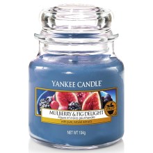 Yankee Candle - Lõhnaküünal MULBERRY & FIG DELIGHT väike 104g 20-30 tundi