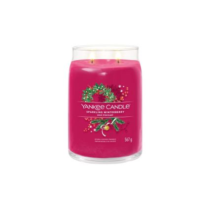 Yankee Candle - Lõhnaküünal SPARKLING WINTERBERRY suur 567g 60-90 tundi