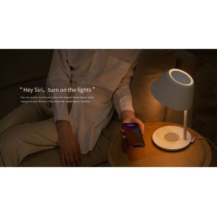 Yeelight - LED Hämardatav laualamp juhtmevaba laadimisega Staria Bedside Lamp Pro LED/20W/230V Wi-Fi