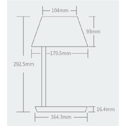 Yeelight - LED Hämardatav laualamp juhtmevaba laadimisega Staria Bedside Lamp Pro LED/20W/230V Wi-Fi