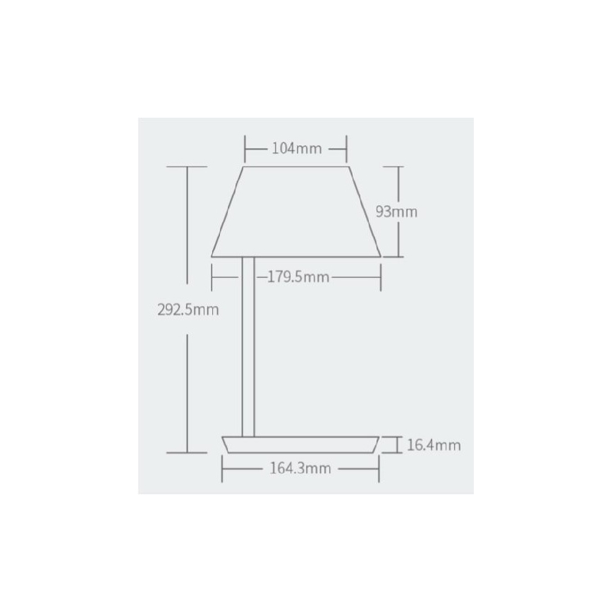 Yeelight - LED Hämardatav laualamp juhtmevaba laadimisega Staria Bedside Lamp Pro LED/20W/230V Wi-Fi