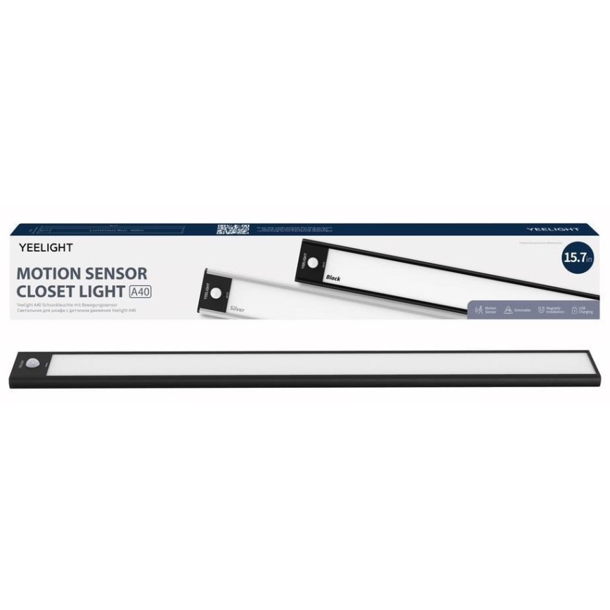 Yeelight - LED Hämardatav laetav mööblivalgustus anduriga LED/2,3W/1500 mAh 2700K 40 cm must