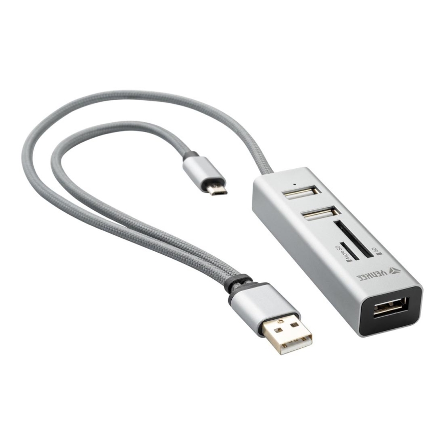 Yenkee - USB Jaotur 2.0 and OTG ja kaardilugeja