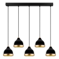 YILDO riputuslamp 5xE27/40W/230V musta/kuld