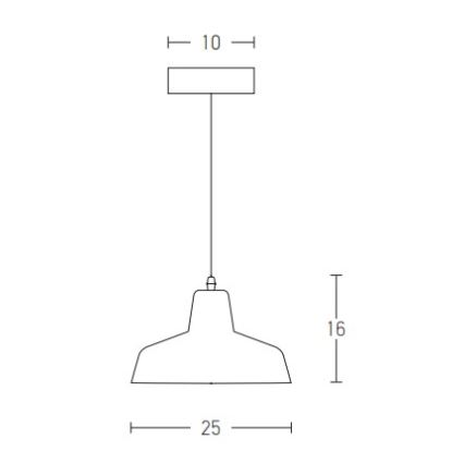 Zambelis 1655 - Lühter 1xE27/40W/230V betoon